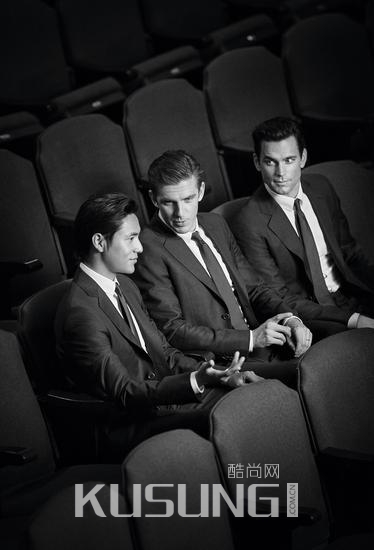 Chen Kun, Dan Stevens and Matt Bomer - GA MTM ADV campaign by John Balsom